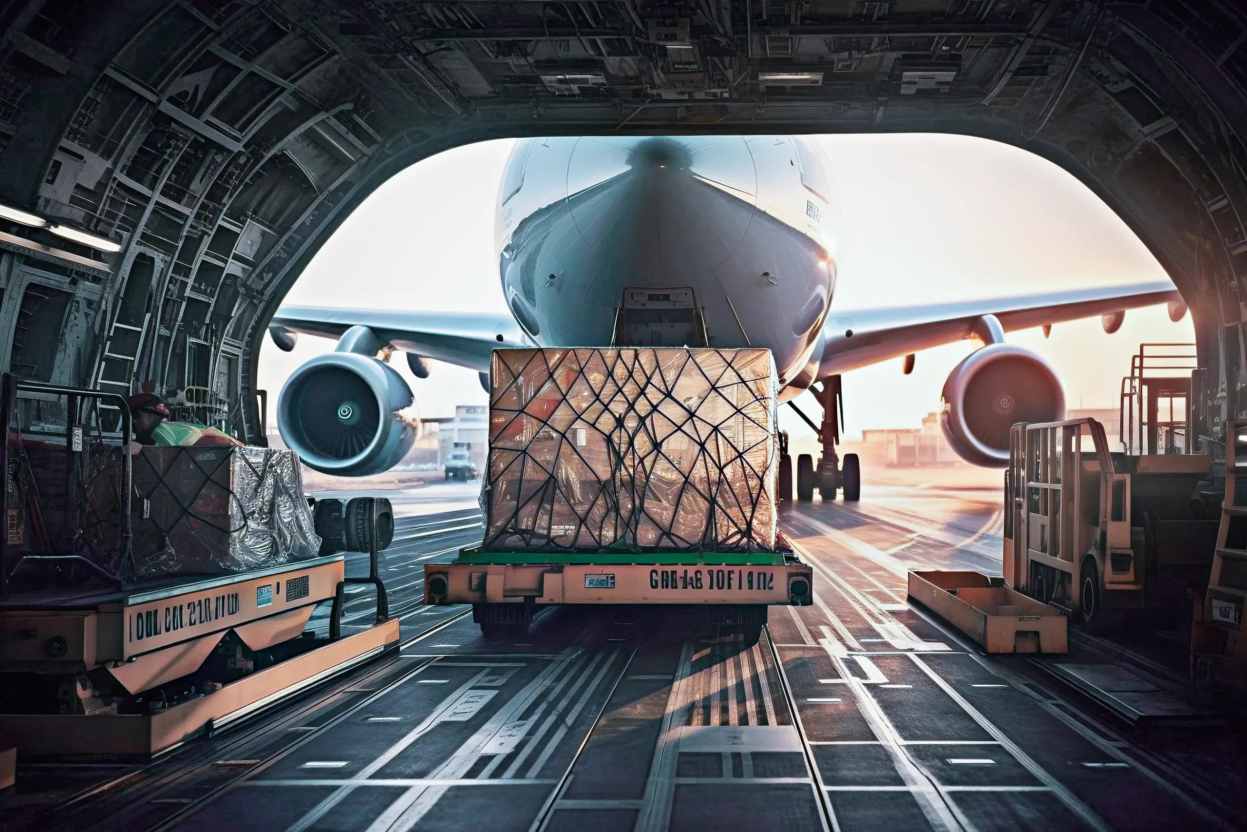 Fleet outside warehouse